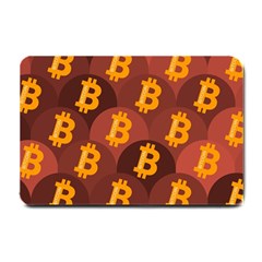 Cryptocurrency Bitcoin Digital Small Doormat  by HermanTelo
