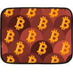 Cryptocurrency Bitcoin Digital Fleece Blanket (Mini)