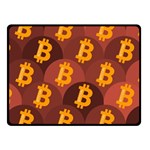 Cryptocurrency Bitcoin Digital Double Sided Fleece Blanket (Small) 