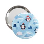 Christmas Seamless Pattern With Penguin 2.25  Handbag Mirrors