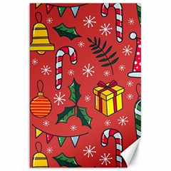 Colorful Funny Christmas Pattern Canvas 20  X 30  by Vaneshart