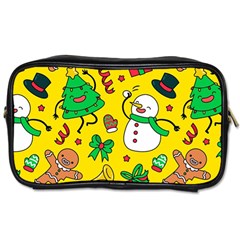 Funny Decoration Christmas Pattern Toiletries Bag (two Sides) by Vaneshart