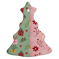 Flat Christmas Pattern Collection Ornament (christmas Tree)  by Vaneshart
