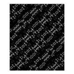Black And White Ethnic Geometric Pattern Shower Curtain 60  X 72  (medium)  by dflcprintsclothing