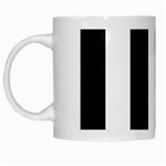 Black and White Large Stripes Goth Mime french style White Mugs