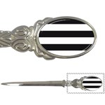 Black and White Large Stripes Goth Mime french style Letter Opener