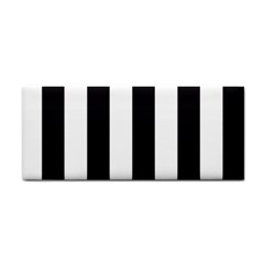 Black And White Large Stripes Goth Mime French Style Hand Towel by genx