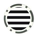 Black and White Large Stripes Goth Mime french style Poker Chip Card Guard (10 pack)