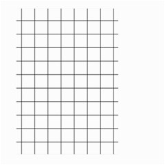 Aesthetic Black And White Grid Paper Imitation Large Garden Flag (two Sides) by genx