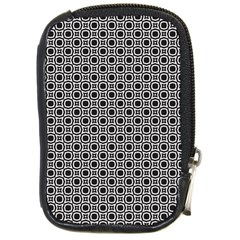 Pattern Formes Ronds Noir/blanc Compact Camera Leather Case by kcreatif