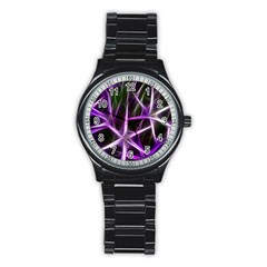 Neurons Brain Cells Imitation Stainless Steel Round Watch by HermanTelo