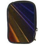 Rainbow Waves Mesh Colorful 3d Compact Camera Leather Case Front