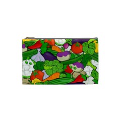 Vegetables Bell Pepper Broccoli Cosmetic Bag (small) by HermanTelo