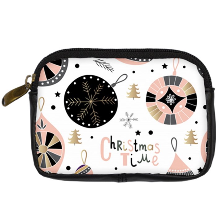 Christmas Time Digital Camera Leather Case