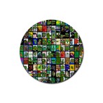 Pepe The Frog Memes of 2019 Picture Patchwork Pattern Rubber Round Coaster (4 pack) 