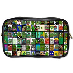 Pepe The Frog Memes Of 2019 Picture Patchwork Pattern Toiletries Bag (one Side) by snek
