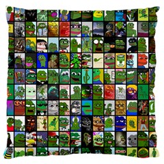 Pepe The Frog Memes Of 2019 Picture Patchwork Pattern Standard Flano Cushion Case (one Side) by snek