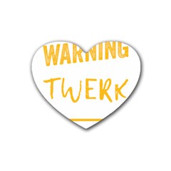 Twerking T-shirt Best Dancer Lovers & Twirken Twerken Gift | Booty Shake Dance Twerken Present | Twerkin Shirt Twerking Tee Rubber Coaster (heart)  by reckmeck