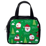 Cute Face Christmas Character Cute Santa Claus Reindeer Snowman Penguin Classic Handbag (One Side) Front