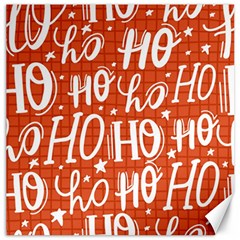 Ho Ho Ho Lettering Seamless Pattern Santa Claus Laugh Canvas 20  X 20  by Vaneshart