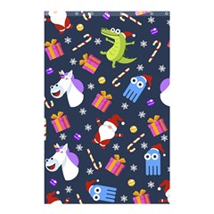 Colorful Funny Christmas Pattern Shower Curtain 48  X 72  (small)  by Vaneshart