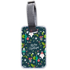 Funny Christmas Pattern Background Luggage Tag (two Sides) by Vaneshart