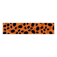 Orange Cheetah Animal Print Velvet Scrunchie