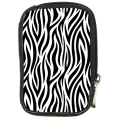 Thin Zebra Animal Print Compact Camera Leather Case by mccallacoulture