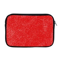 Modern Red And White Confetti Pattern Apple Macbook Pro 17  Zipper Case