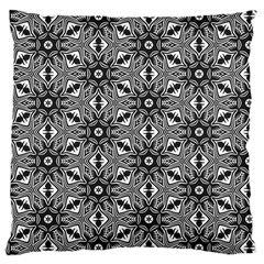 Black And White Pattern Large Cushion Case (one Side) by HermanTelo