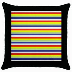 Stripey 2 Throw Pillow Case (black) by anthromahe