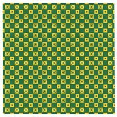 Df Green Domino Wooden Puzzle Square by deformigo