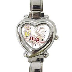 Fighting Golden Rooster  Heart Italian Charm Watch by Pantherworld143