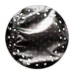 Polka Dots 1 2 Round Filigree Ornament (two Sides) by bestdesignintheworld