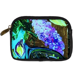 Lilac And Lillies 1 Digital Camera Leather Case