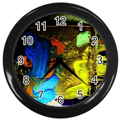 I Wonder 1 Wall Clock (black) by bestdesignintheworld