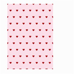Hearts Seamless Pattern Pink Background Large Garden Flag (two Sides) by Wegoenart