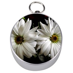 Daisies Silver Compasses by bestdesignintheworld