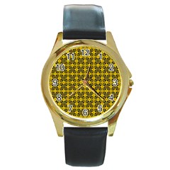 Venturo Round Gold Metal Watch