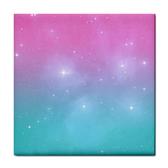 Pastel Goth Galaxy  Tile Coaster by thethiiird