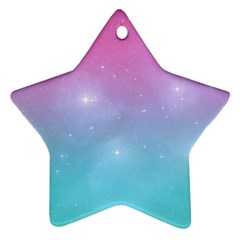 Pastel Goth Galaxy  Star Ornament (two Sides) by thethiiird