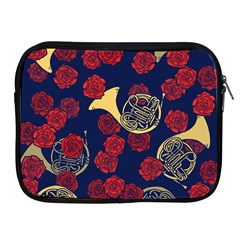 Roses French Horn  Apple Ipad 2/3/4 Zipper Cases by BubbSnugg