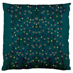 Reef Filled Of Love And Respect With  Fauna Ornate Large Cushion Case (one Side) by pepitasart