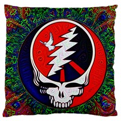 Grateful Dead Large Cushion Case (two Sides) by Sapixe