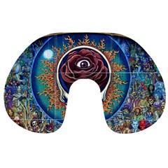 Grateful Dead Ahead Of Their Time Travel Neck Pillow by Sapixe