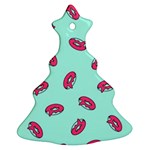 Donuts Pattern Food Colourful Christmas Tree Ornament (Two Sides) Front