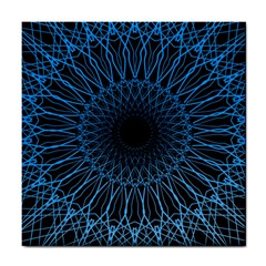 Abstract Rosette Web Network Tile Coaster by Vaneshart