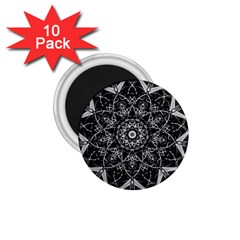 Black And White Pattern 1 75  Magnets (10 Pack)  by Sobalvarro