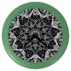 Black And White Pattern Color Wall Clock by Sobalvarro