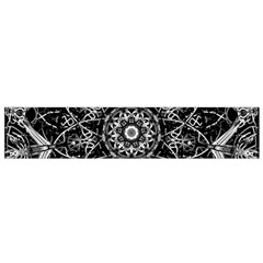 Black And White Pattern Small Flano Scarf by Sobalvarro
